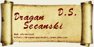 Dragan Sečanski vizit kartica